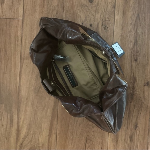 Liz Claiborne Vintage Rare Brown Leather Bag - Picture 9 of 10